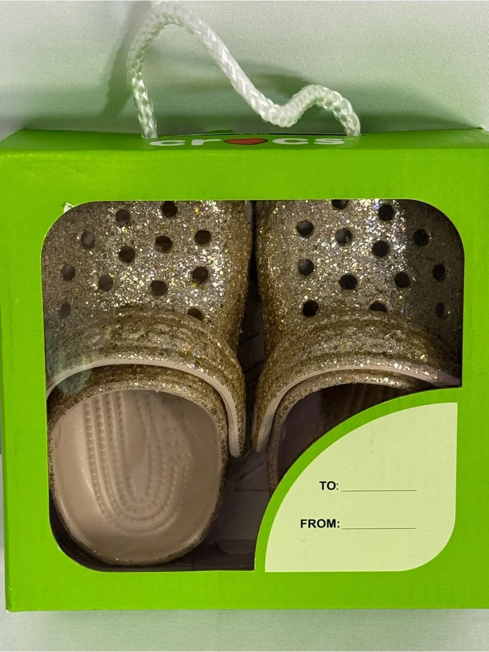 CROCS glitter covered